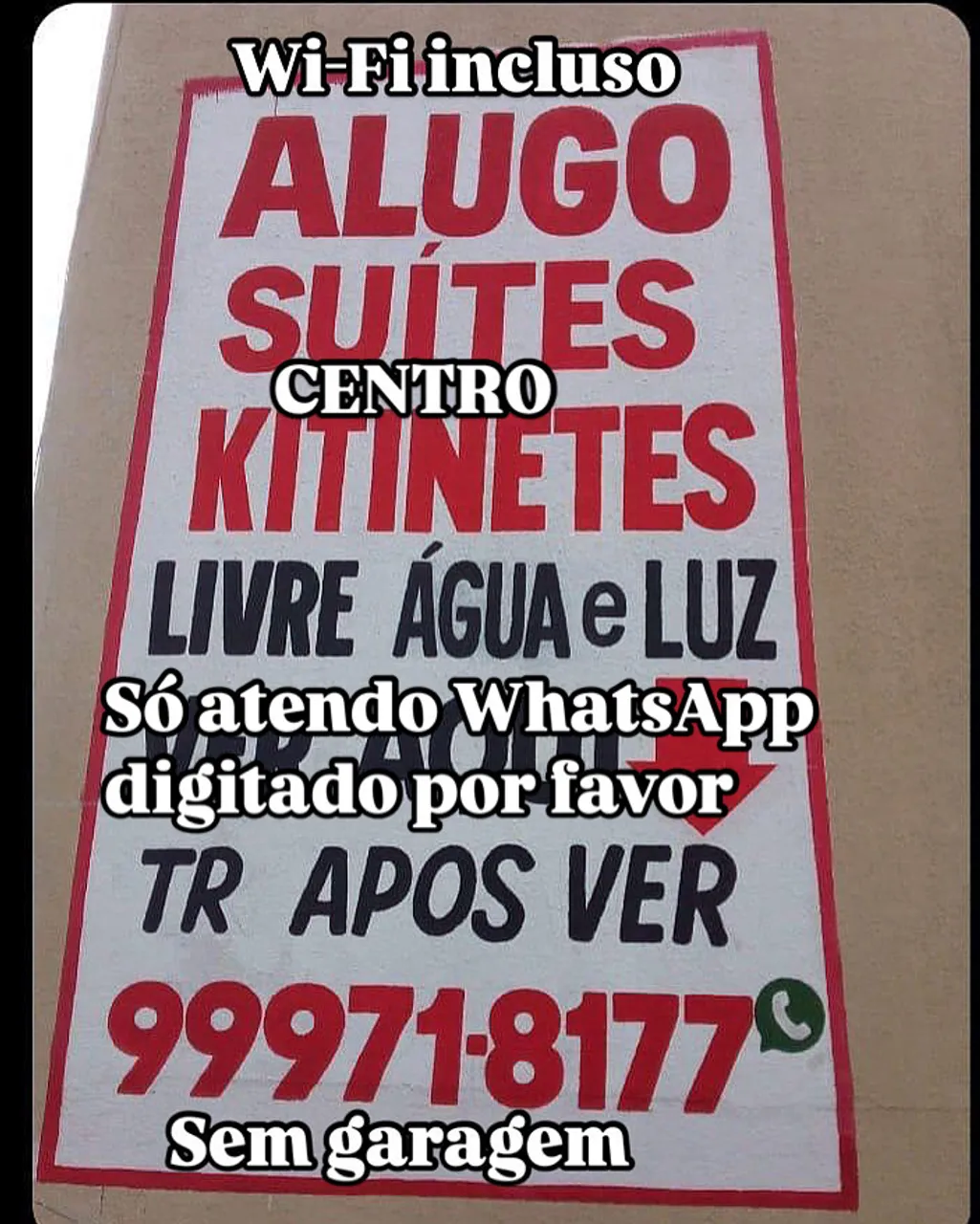 ALUGO SUITE E KITINETES NO CENTRO DE GOIÂNIA NÃO TEM FOTO NÃO