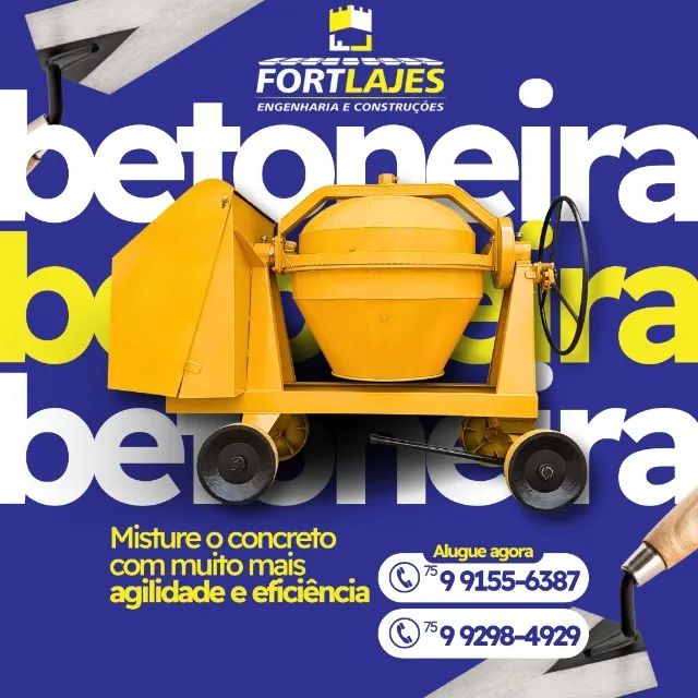 ALUGUEL DE BETONEIRA