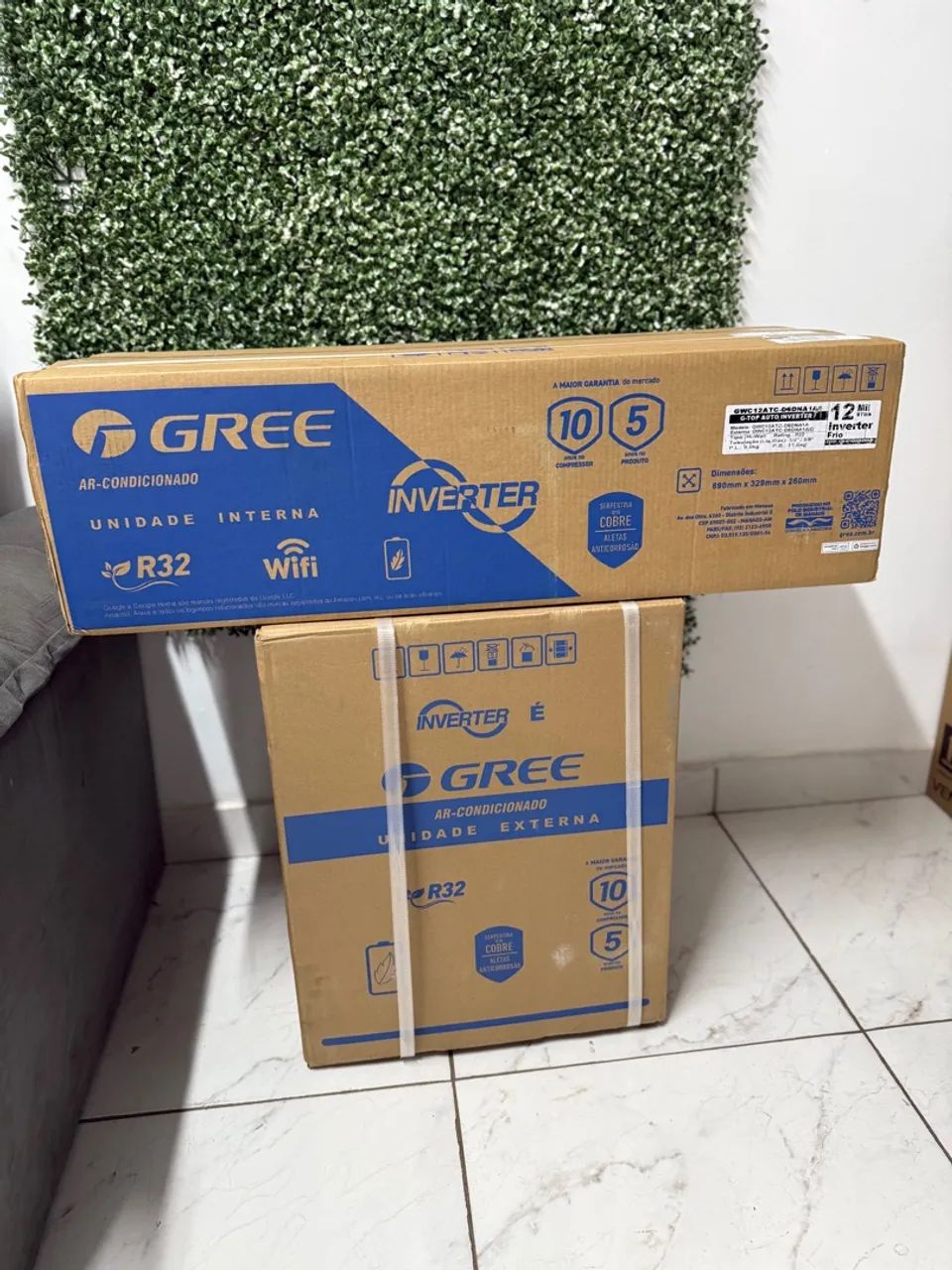 GREE inverter 12 btus e 9 btus *