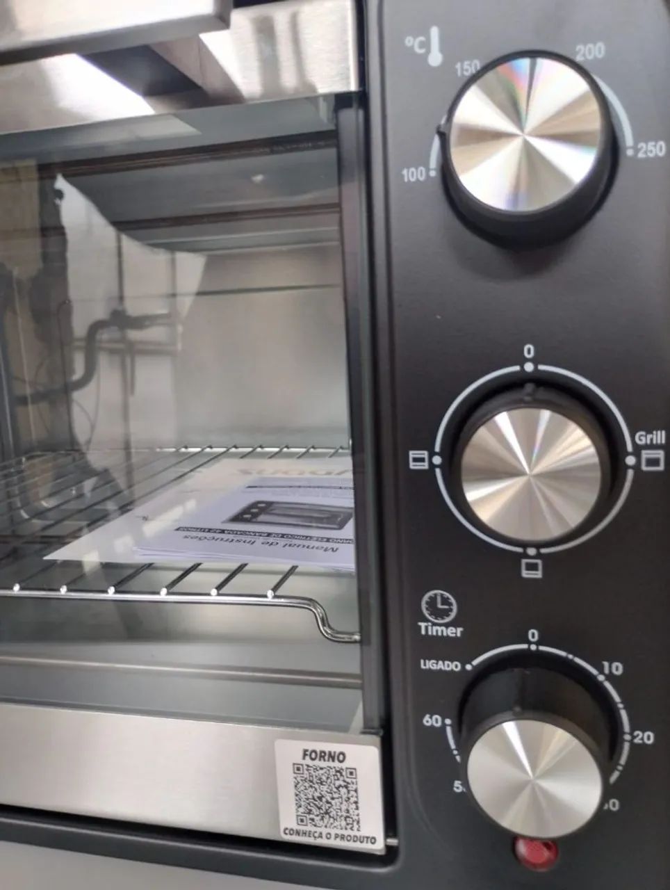 Forno elétrico sugar 42 litros preto fe4202pt 220v - Foto 2