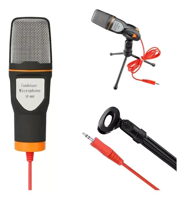 Microfone Knup KP-917 Condensador Omnidirecional cor preto/cinza - Foto 2