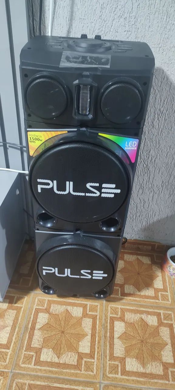 Caixa de som Pulse 1500 e RMS 