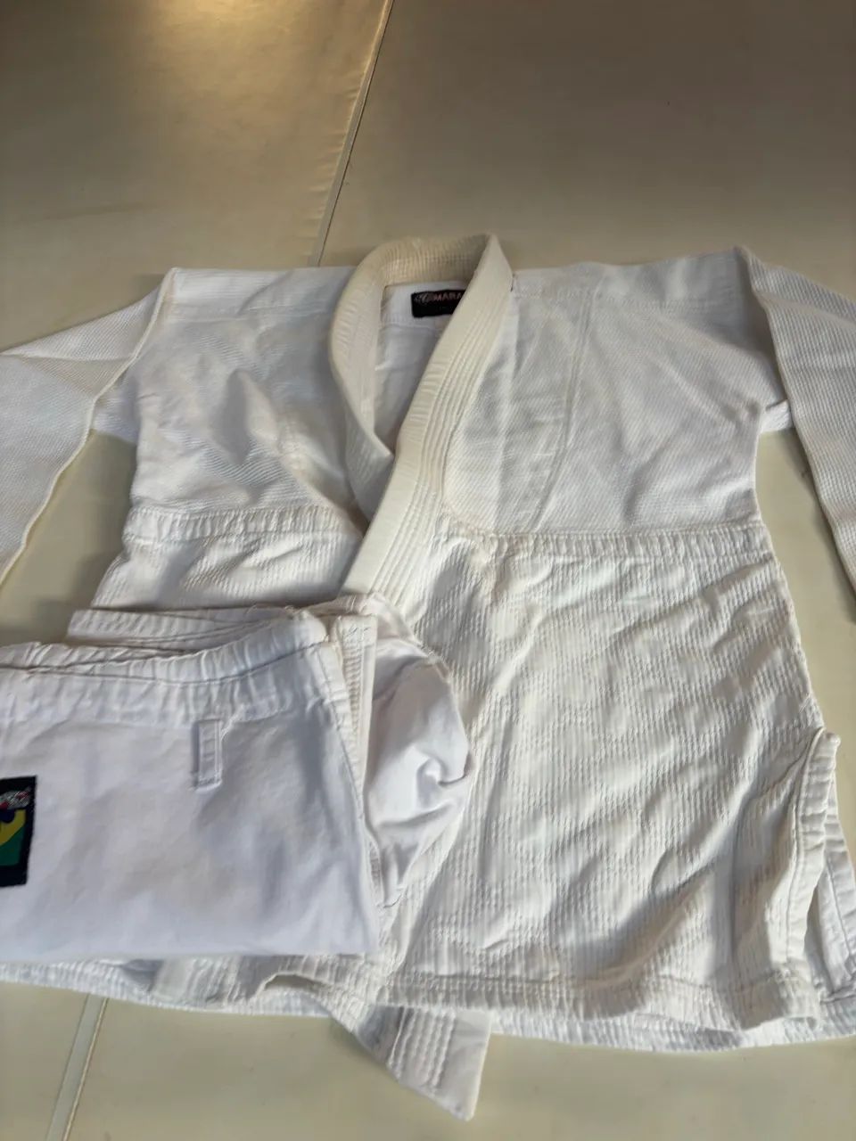 kimono jiu jitsu yamarashi a2 branco - Foto 3