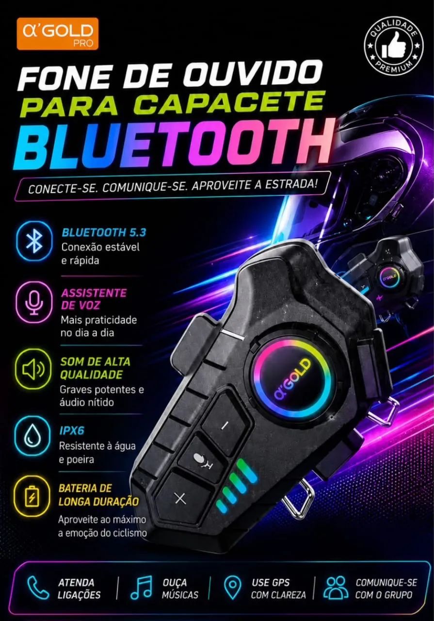 Fone de ouvido para capacete  - Foto 2