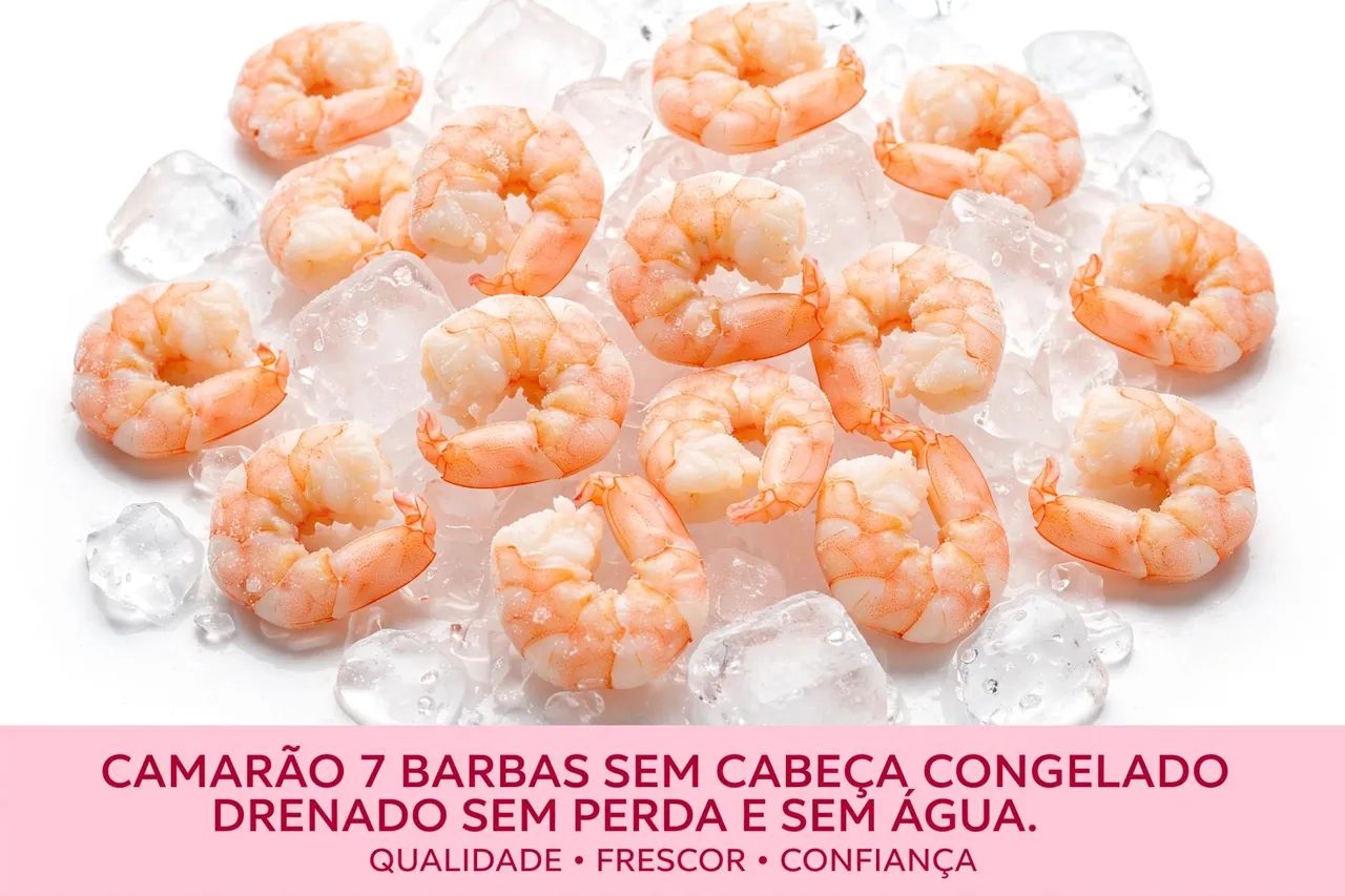 VENDE-SE CAMARÃO 7 BARBAS SEM CABEÇA BLOCO