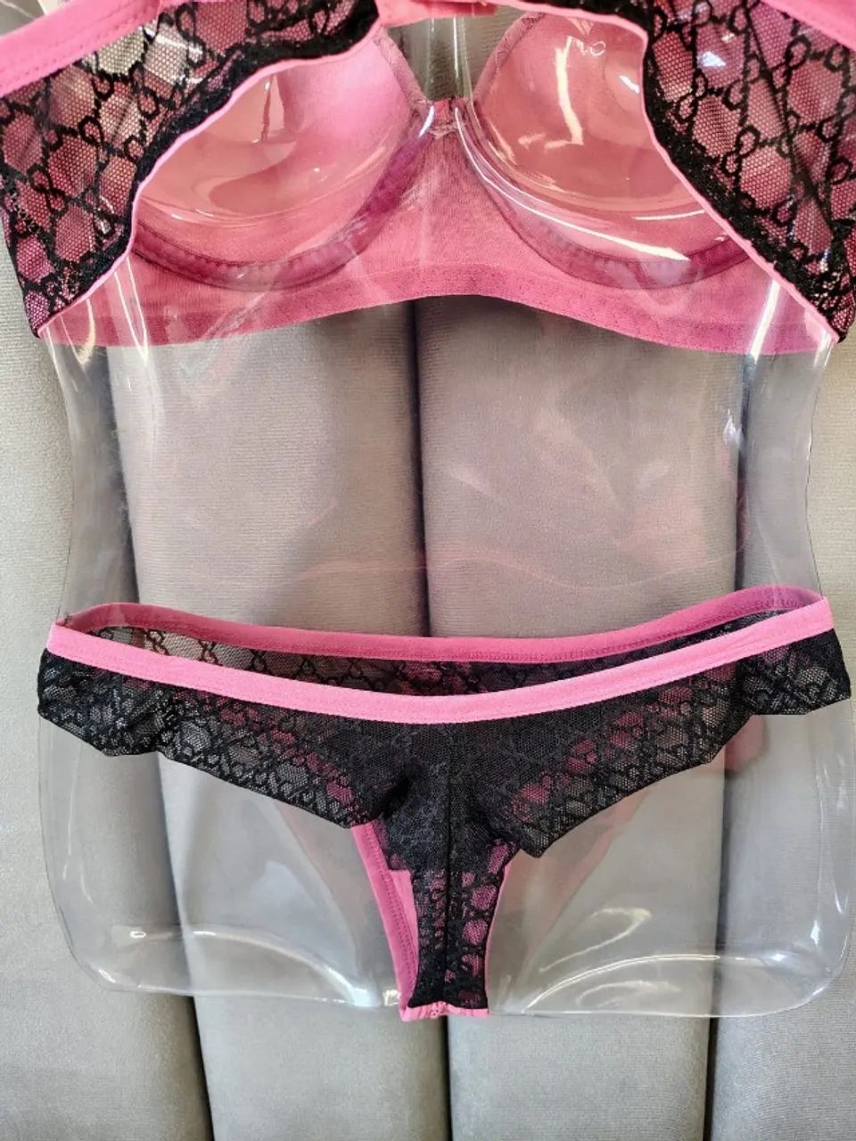 Conjunto Renda Pink - Foto 2