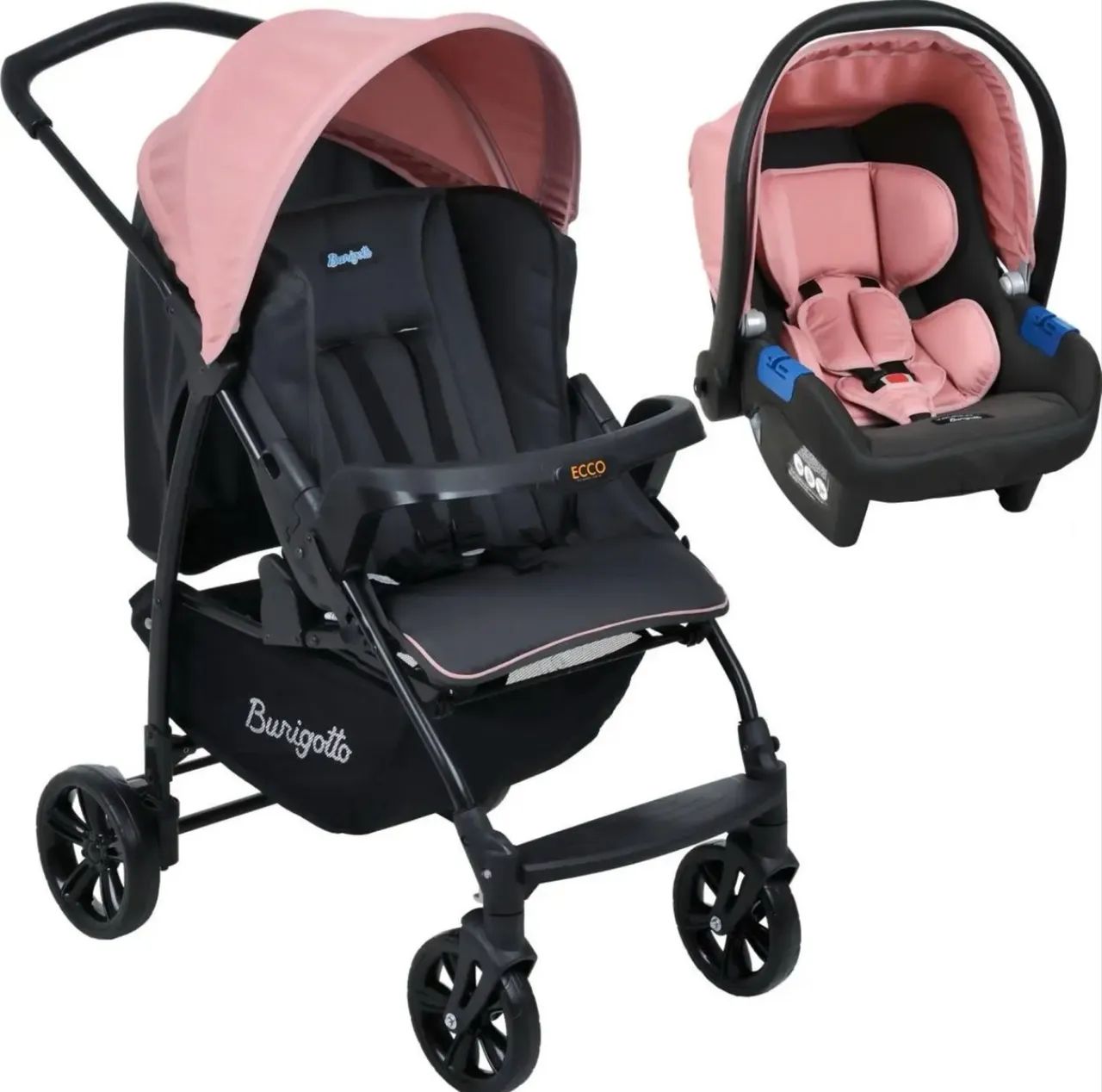 Carrinho de bebê e bebê Conforto Burigotto  