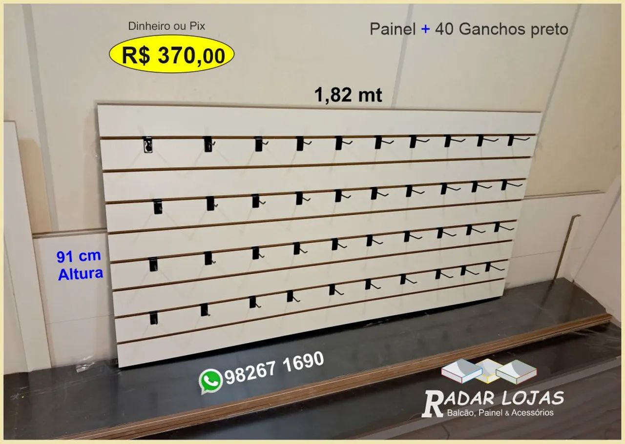 Painel novo para loja 91 X 1,82 - Foto 3