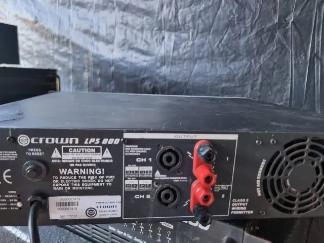 Potência Crown Lps 800 600wrms bem conservada funcionando 100% - Foto 2
