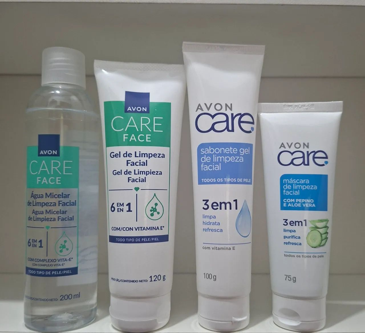 Kit produtos rosto Avon 