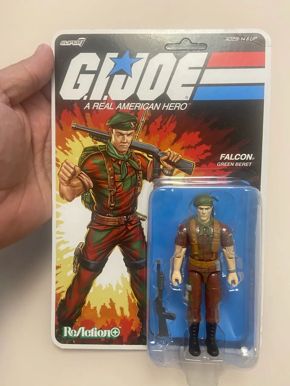 Lt. Falcon da linha G.I. Joe ReAction da marca Super7. - Foto 2