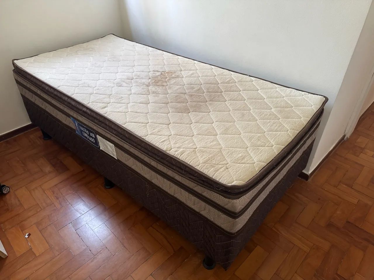 Cama Colchão Box - Solteiro - Foto 4