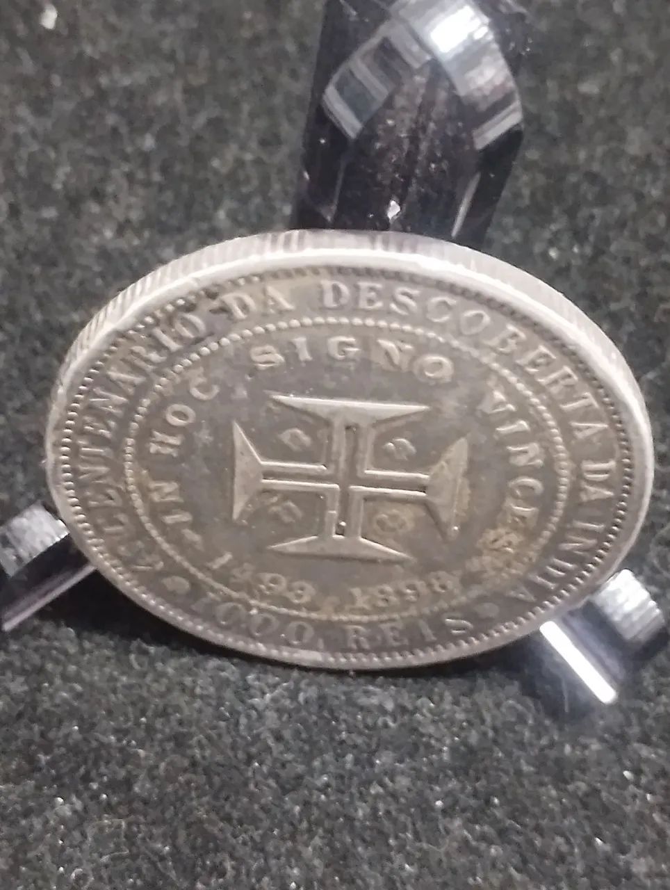 Moeda de prata Portugal 1000 réis 4°centenário da descoberta  - Foto 4