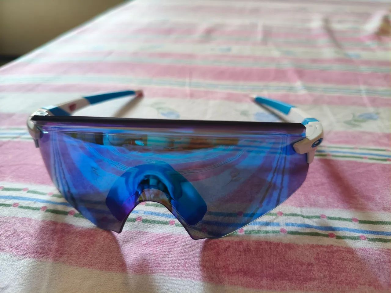 Vendo óculos oakley encoder polished white prizm sapphire - Foto 3