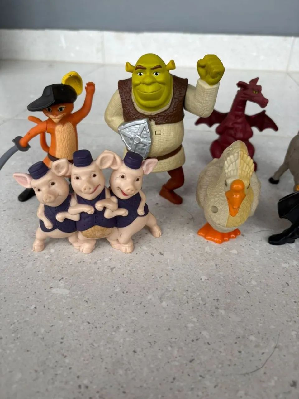 Kit 8 Bonecos Shrek e Gato de Botas - McDonald's - Foto 2
