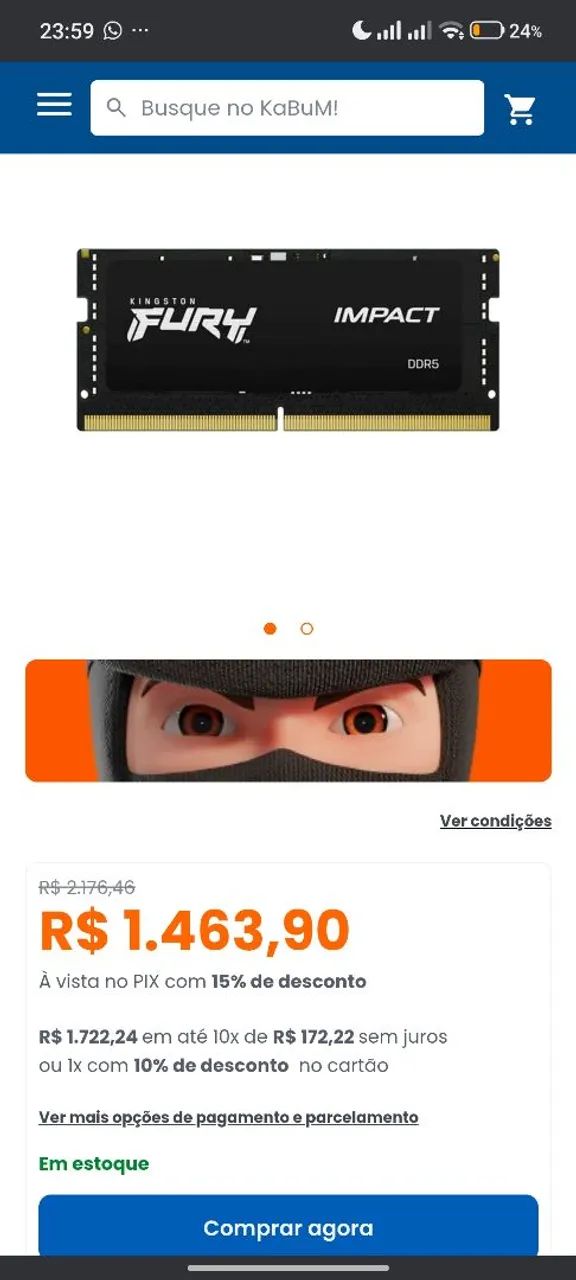 32GB ddr5 5600mhz419359623626762241