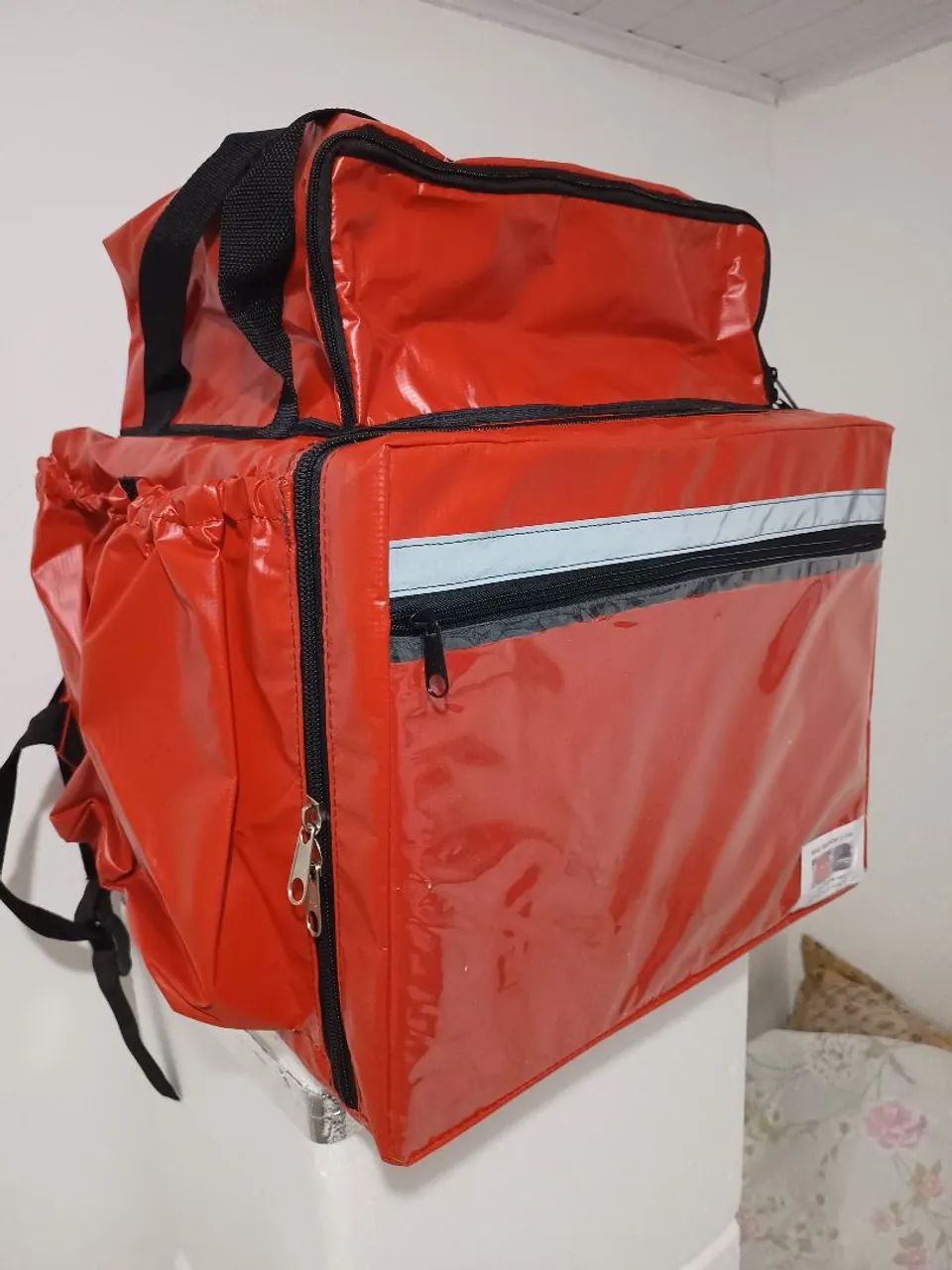 Bag impermeável elite vermelha bolsão G e laterais G