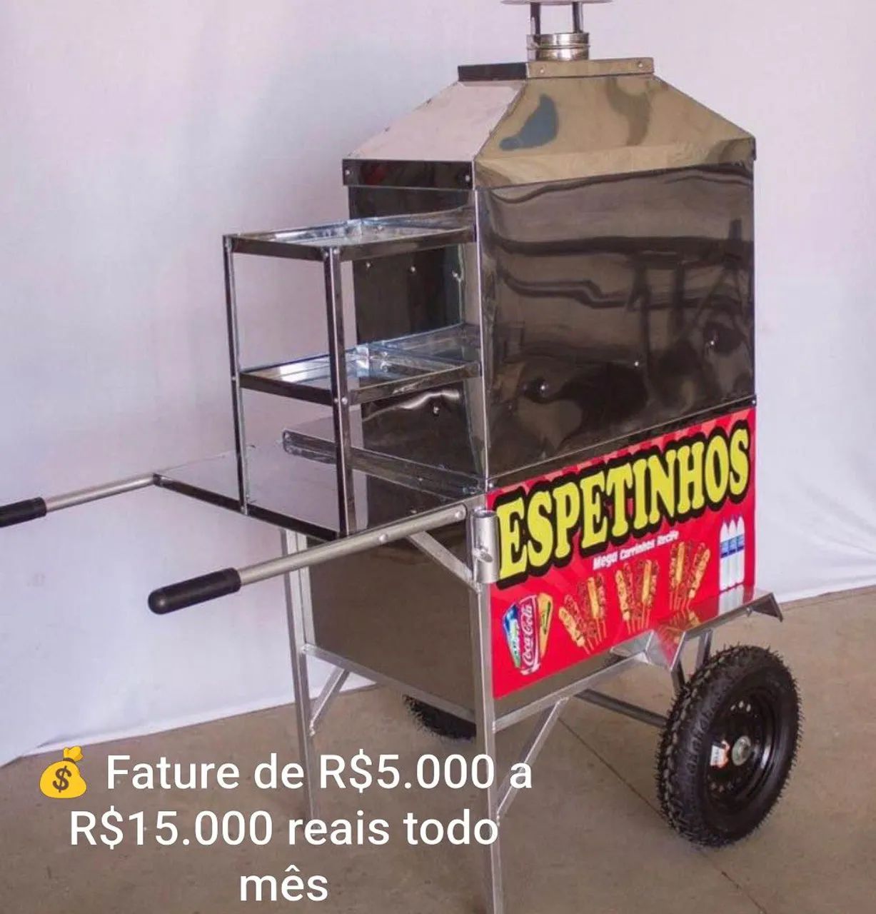Carrinho para churrasco para o seu Negócio e Comércio 