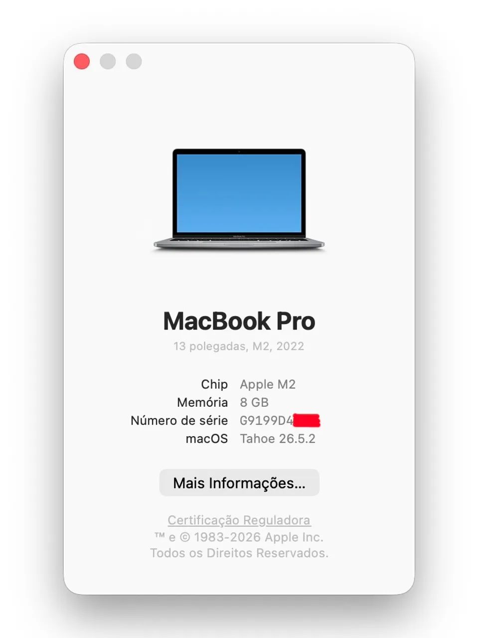 Macbook pro m2 13 polegadas 8gb / 256gb touch bar bateria 95% LOJA FÍSICA ( 256 gb ) - Foto 4