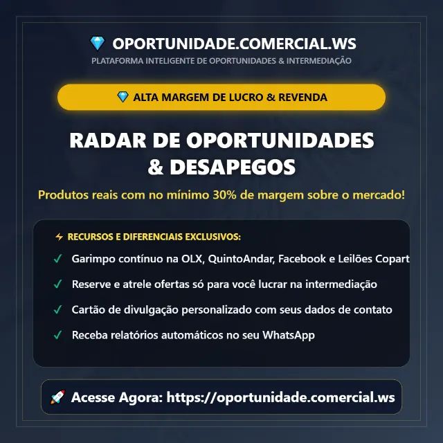 RADAR DE OPORTUNIDADES & DESAPEGOS