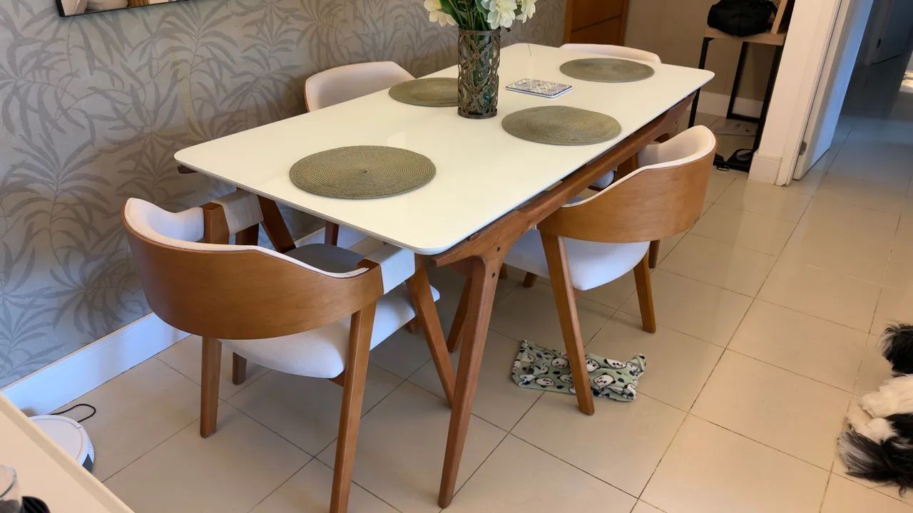 Mesa  de jantar com 4 cadeiras premium  - Foto 3