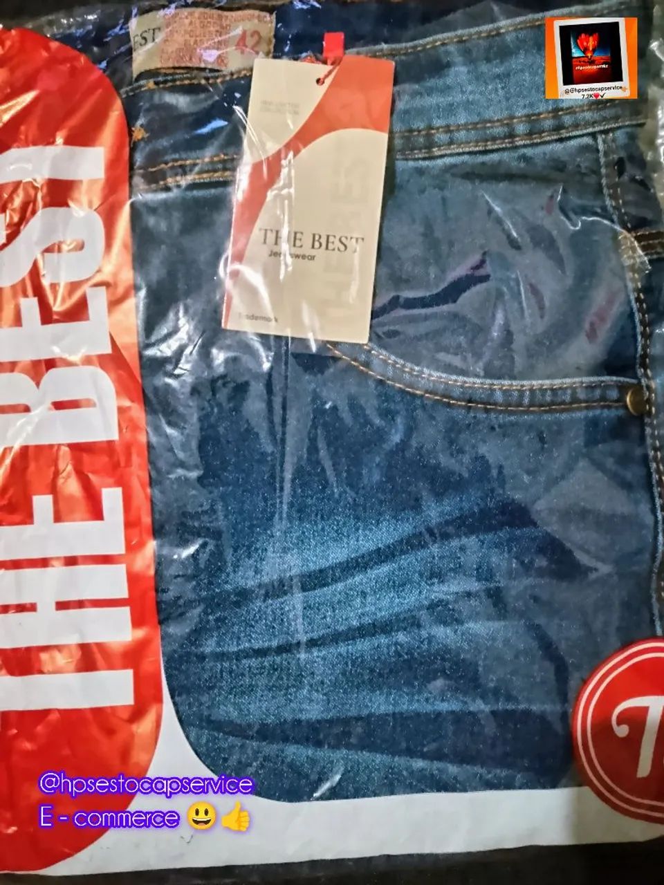 Calça jeans disponível 40, 42 e 48 a partir de duas unidades... - Foto 2