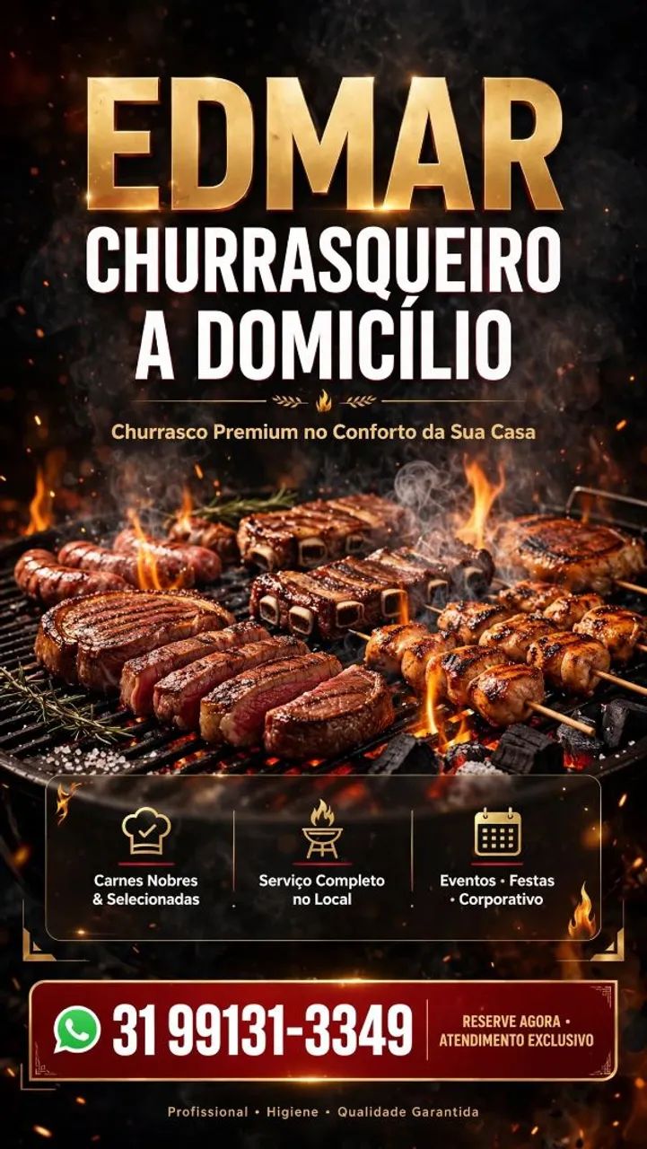 Churrasqueiro a domicílio 