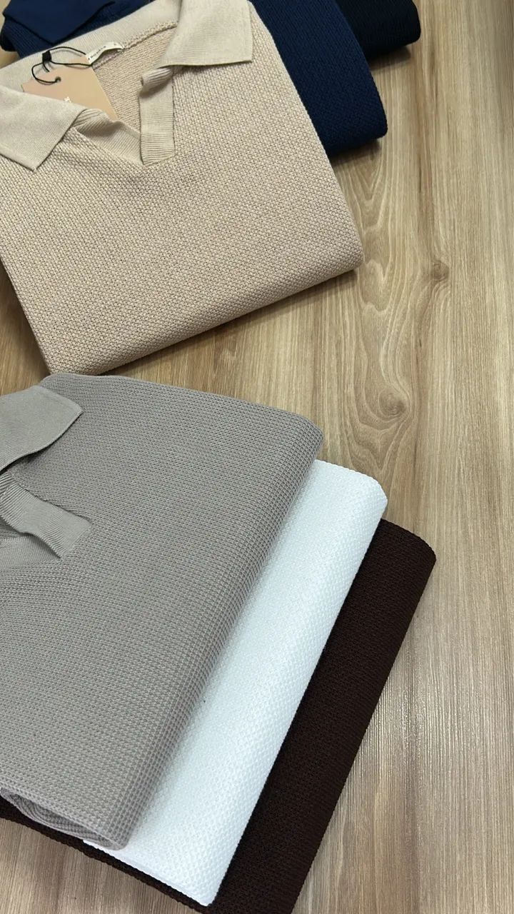 CAMISA POLO TRICOT TEXTURIZADA  - Foto 3