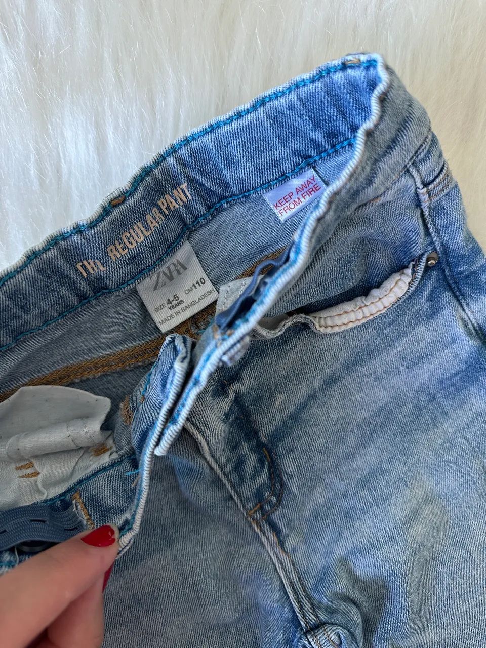 Calça jeans infantil - Zara - Foto 3