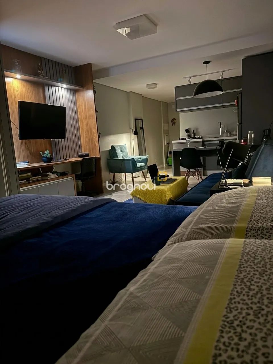 Studio mobiliado no Oka Floripa Shopping
