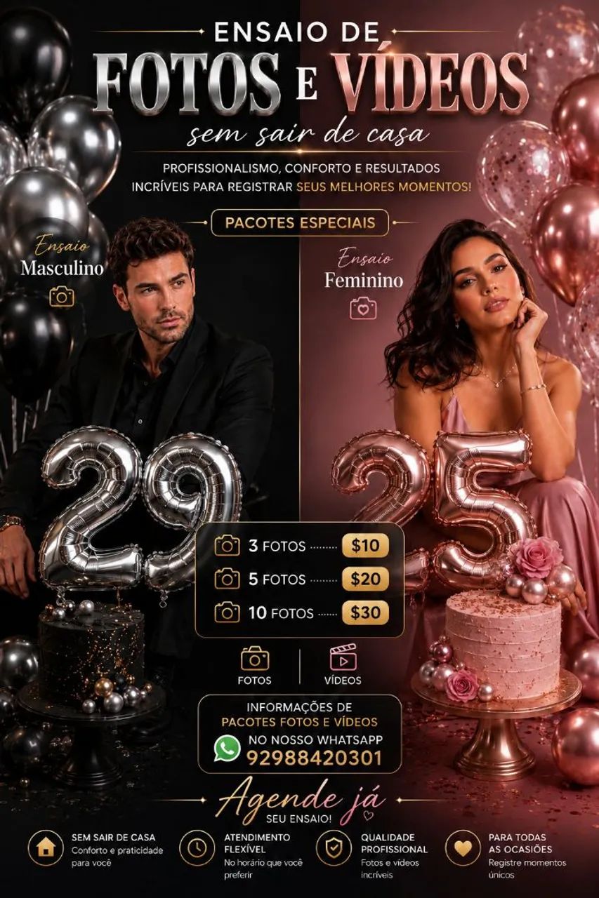 Ensaio de Aniversário Online 