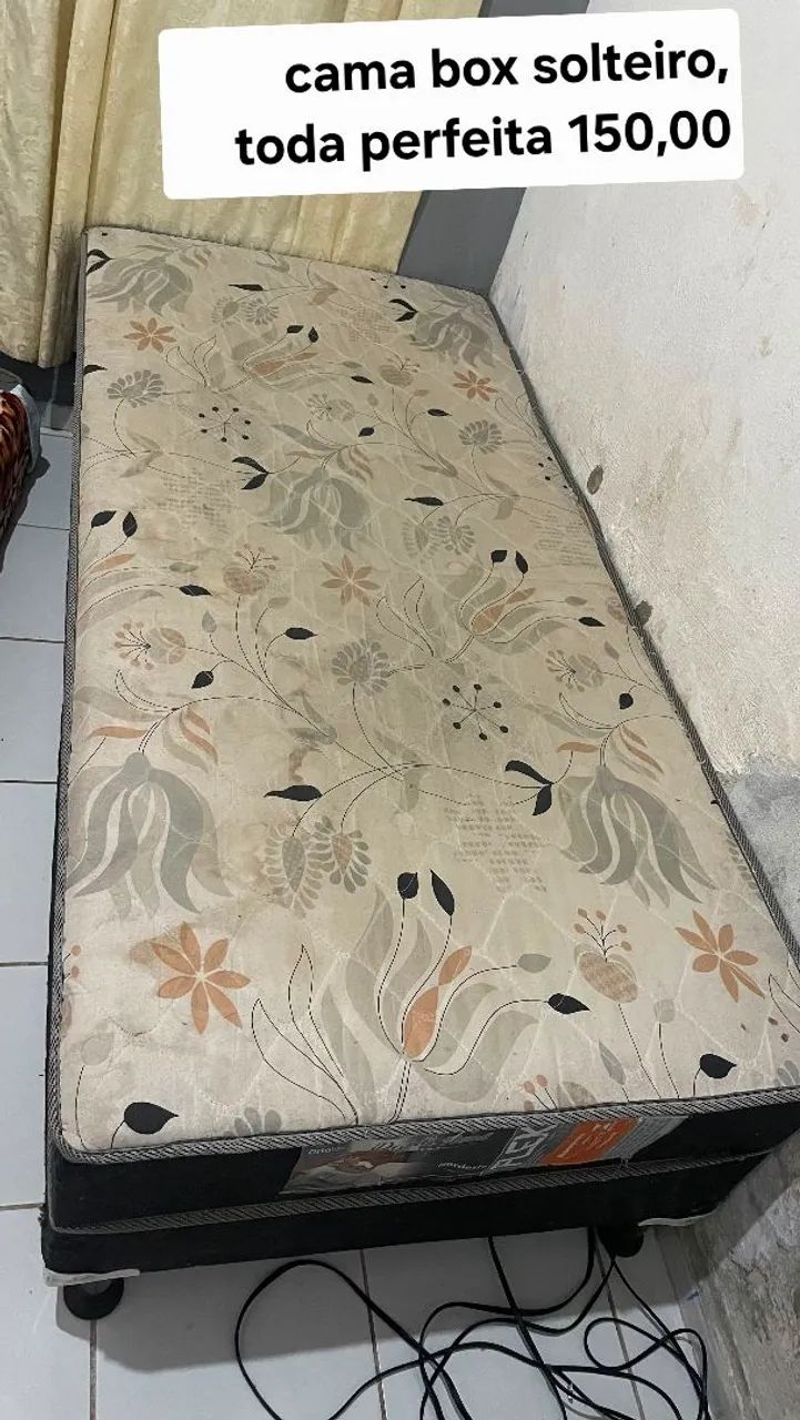 Cama  box de solteiro