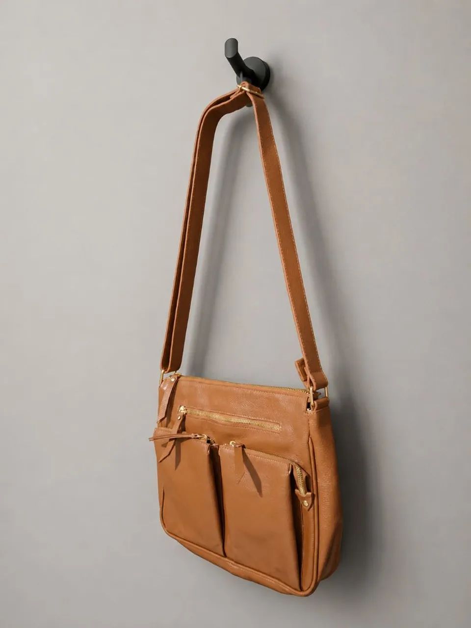 BOLSA DE COURO TRANSVERSAL  - Foto 2