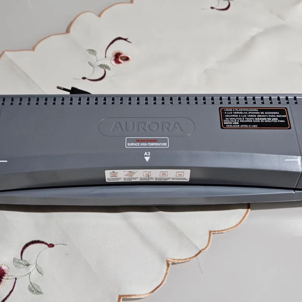 Plastificadora E Laminadora A3 Aurora Lm3233h Nova Na Caixa - Foto 5