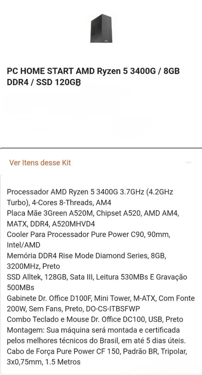 Computador Ryzen 5 3400g - Foto 2
