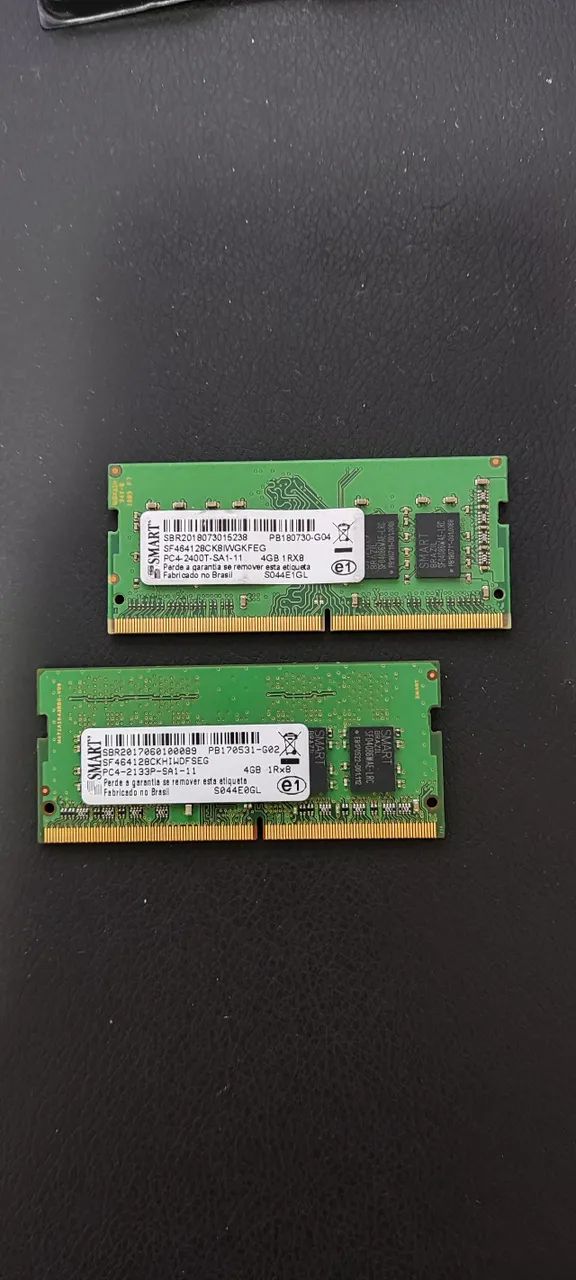 Memória RAM Notebook DDR4 4GB SMART - 2133MHz / 2400MHz (Unidade)