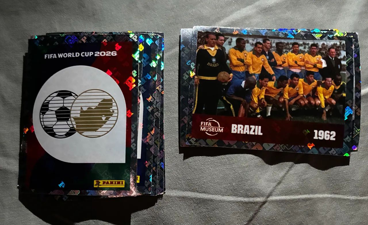 Figurinhas brilhantes Copa 2026
