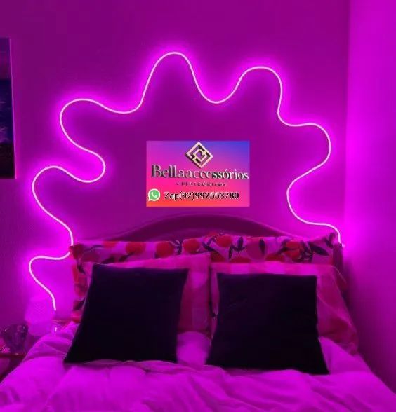 FITAS LED ROSA/VERMELHO DE 5M DECORAÇÃO C/ A FONTE 12W - Foto 3