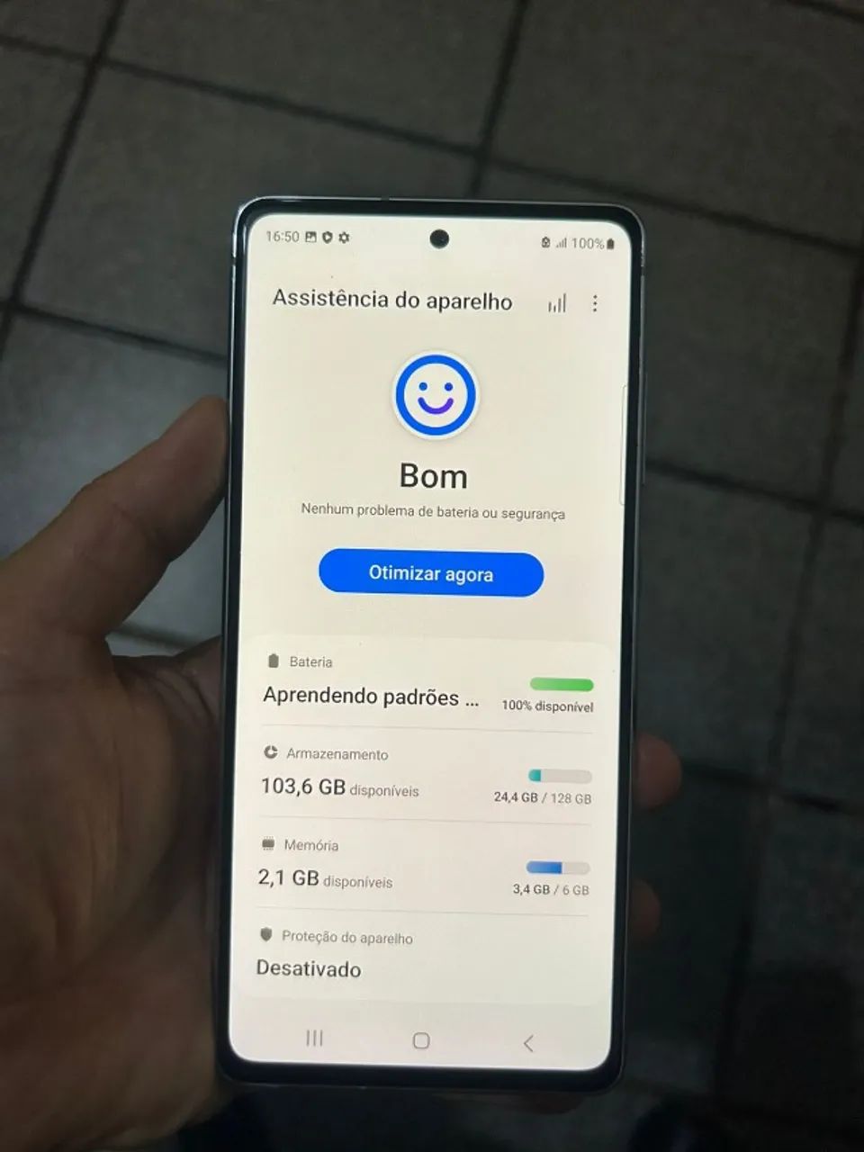 S20FE 5G 128GB Branco Bateria 4500 mAh - Foto 3