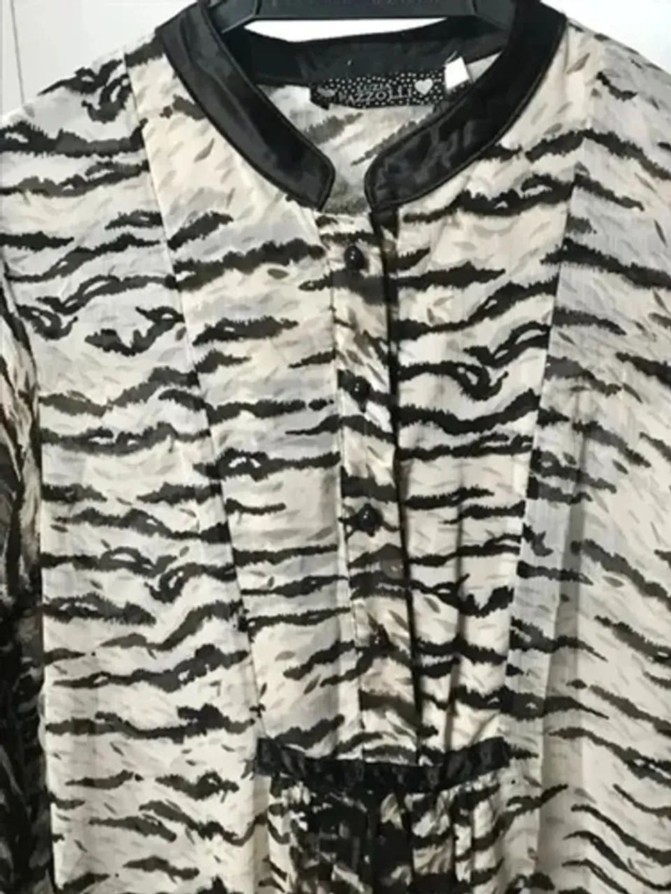 Bata/Vestido em chiffon de seda - Luzia Fazzolli - tam G - Foto 5