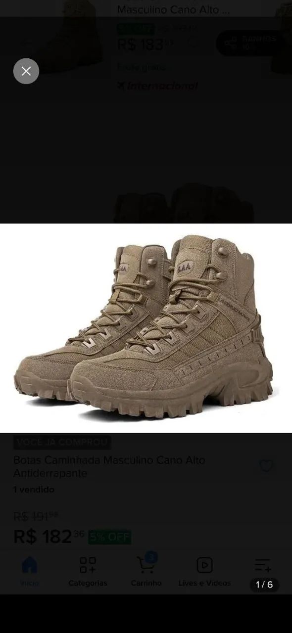 BOTAS ADVENTURE ESTILO MILITAR