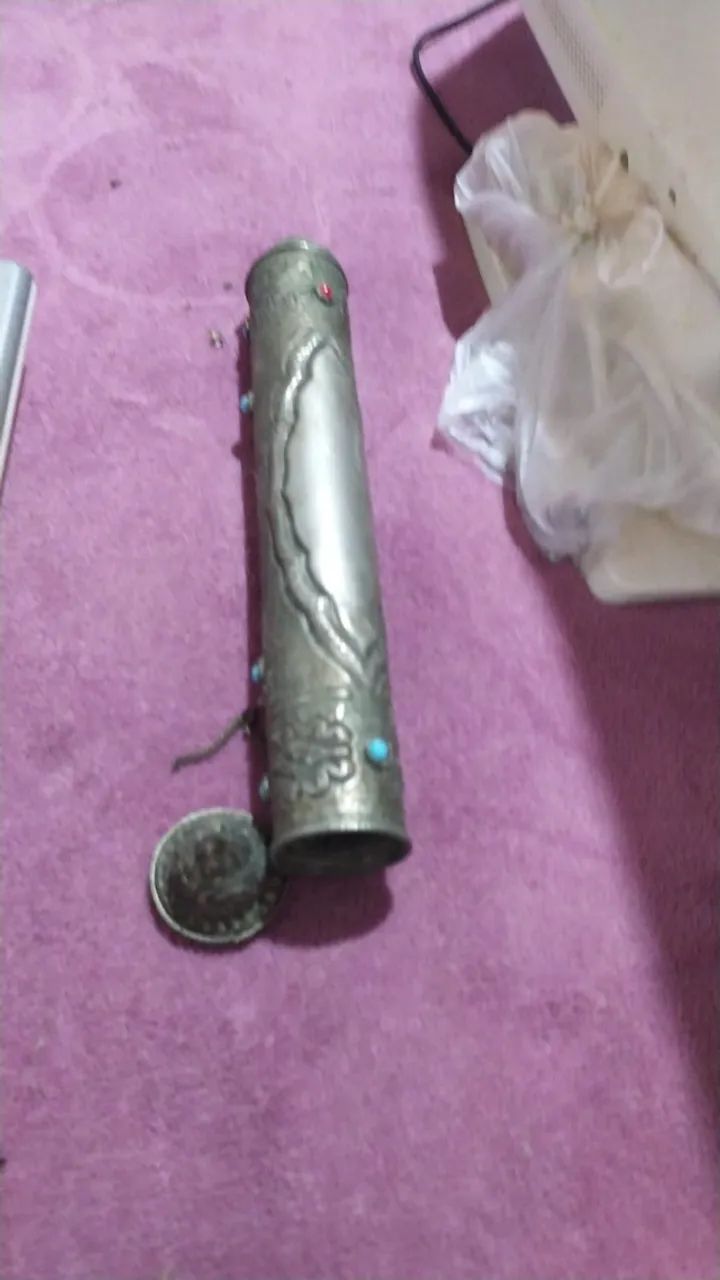 Porta incenso em metal  chines vintage - Foto 2