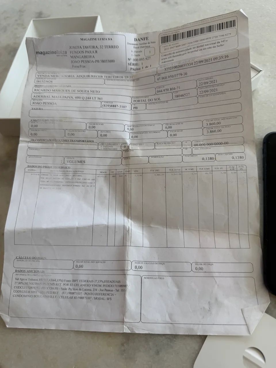 iPhone 11 64g com caixa e nota fiscal - Foto 2