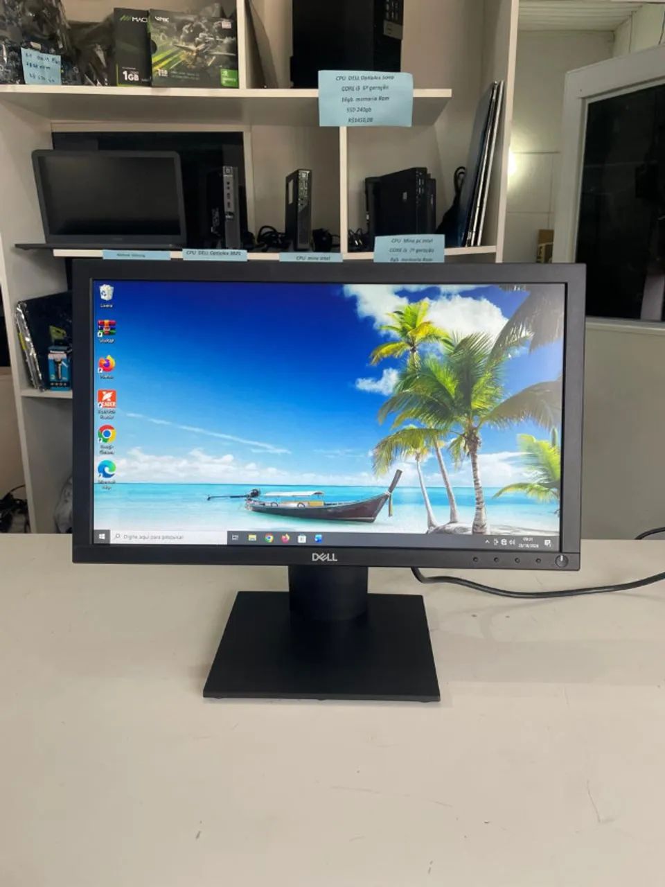 monitor dell 19  polegadas led displayport/vga/ funcionando perfeitamente  garantia e nf - Foto 3