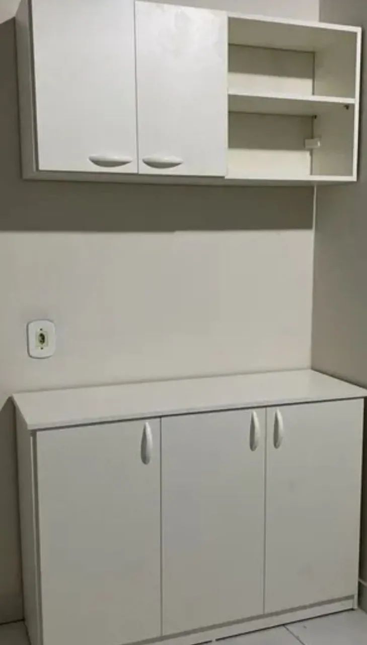Armário de cozinha e balcão em mdf 
