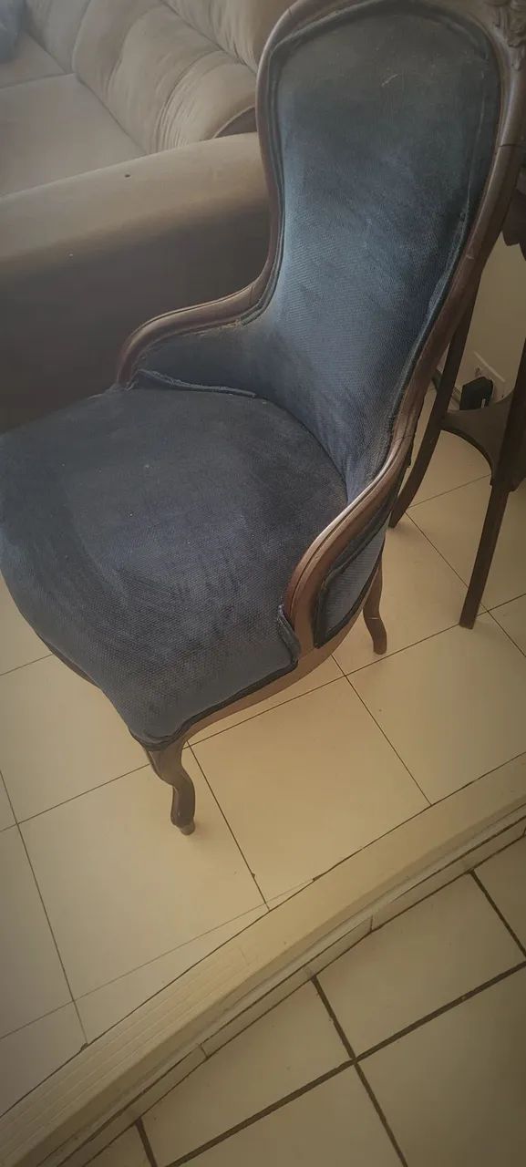 Poltrona antiga Vitoriana  - Foto 2