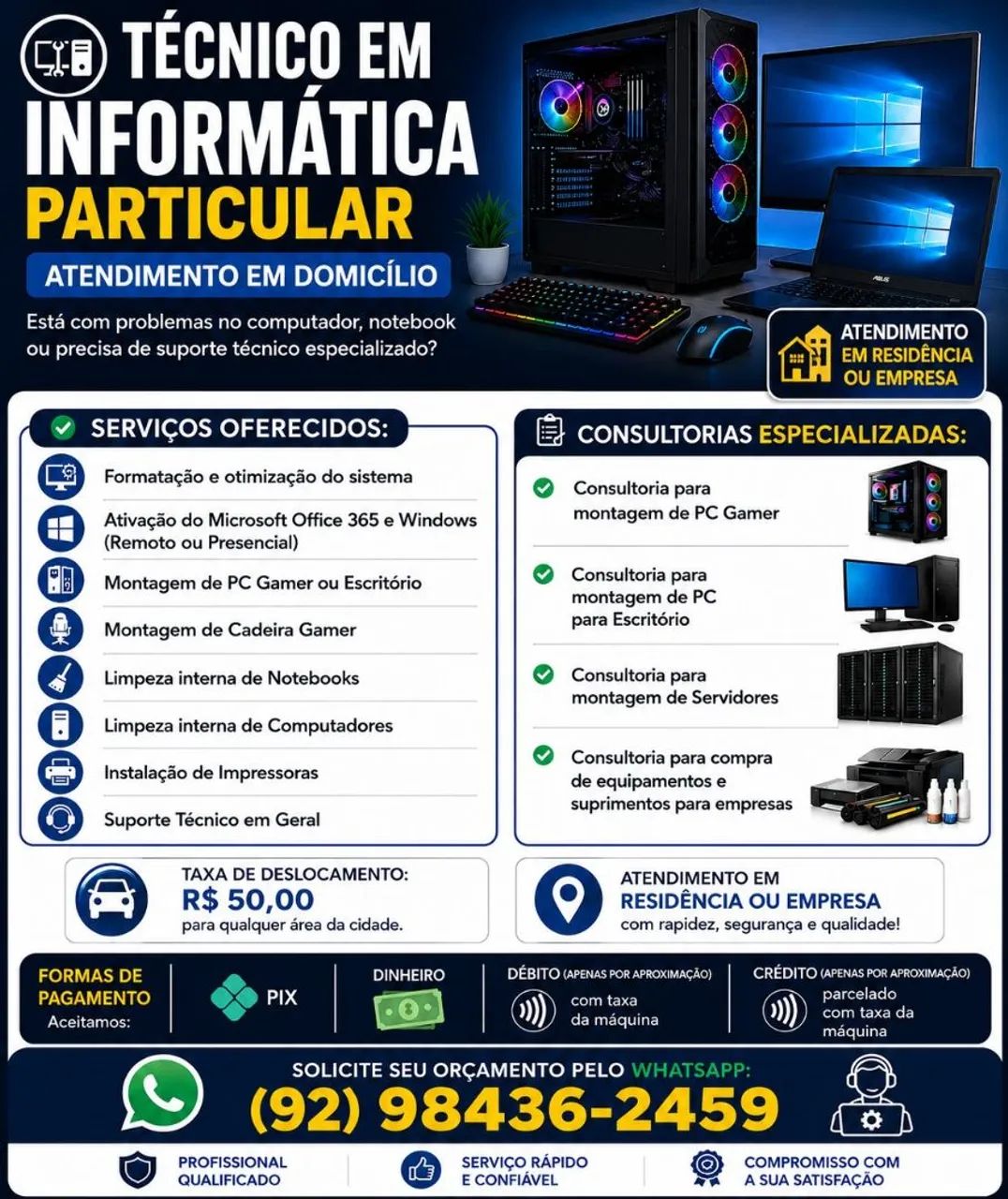 SERVIÇOS DE INFORMÁTICA A DOMICÍLIO 
