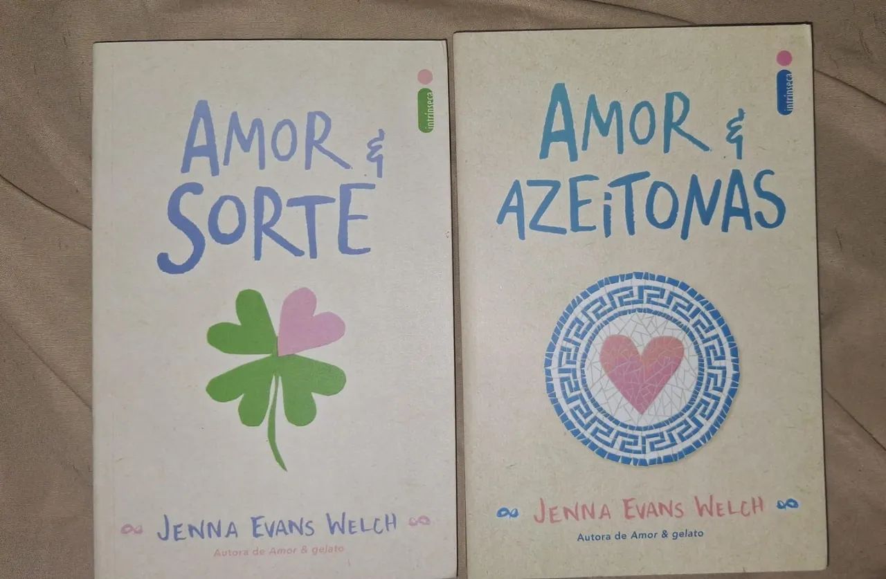 Livros amor e sorte, amor e azeitonas