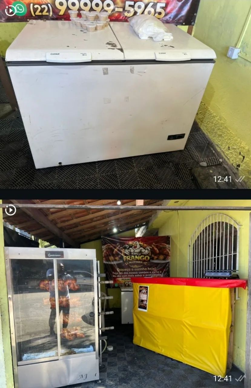 Maquina de 30 frangos e freezer horizontal 350L  - Foto 3