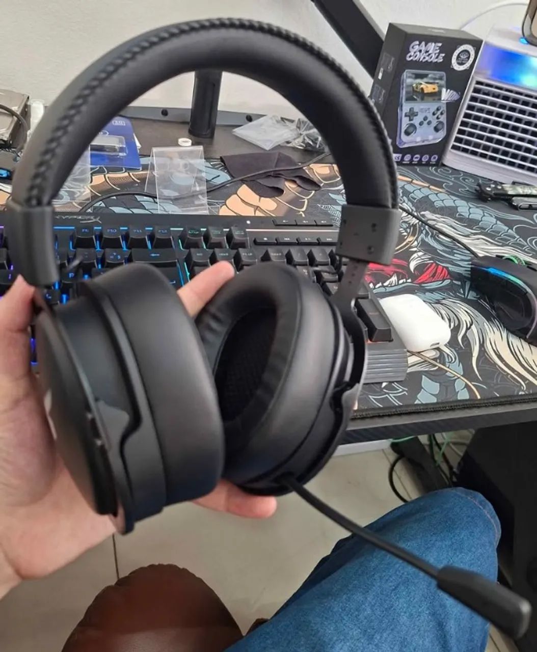 Headset Gamer RGB Bluetooth 7.1 - Foto 4